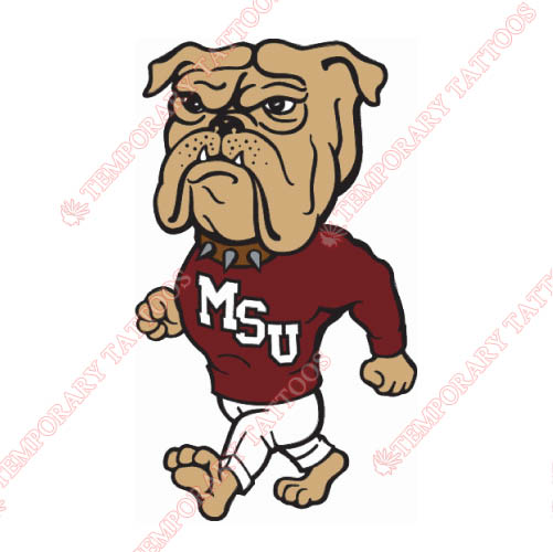 Mississippi State Bulldogs Customize Temporary Tattoos Stickers NO.5128